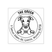 ウィペットドッグ差出人住所ファミリー ラバースタンプ (インプリント)