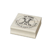 ウィペットドッグ差出人住所ファミリー ラバースタンプ (スタンプ)