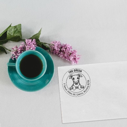 ウィペットドッグ差出人住所ファミリー ラバースタンプ