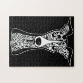 ウィペット愛好家 | Greyhoundイタリアン顔グラフィックアート ジグソーパズル (横)