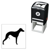 ウィペット犬がシルエットを育てる セルフインキングスタンプ (インサイチュ)