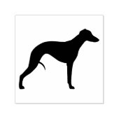 ウィペット犬がシルエットを育てる セルフインキングスタンプ (デザイン)