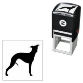 ウィペット犬がシルエットを育てる セルフインキングスタンプ (インサイチュ)