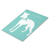 ウィペット犬の子犬 ノートパッド (アングル)