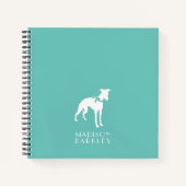 ウィペット犬の子犬 ノートブック (正面)