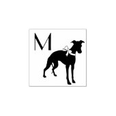 ウィペット犬の子犬 ラバースタンプ (インプリント)