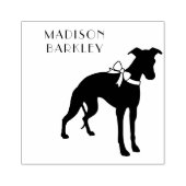 ウィペット犬の子犬 ラバースタンプ (インプリント)