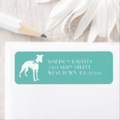 ウィペット犬の子犬 ラベル (インサイチュ)