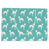 ウィペット犬の子犬 ラージペーパーバッグ (裏面)