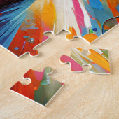 ウィペット犬アクリルプリント犬の愛人ギフト ジグソーパズル (側面)