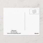 ウィペット犬アートはがき ポストカード (裏面)