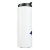 ウィペット犬コロラド州旗シルエット タンブラー (回転左)