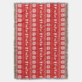 ウィペット犬シルエットクリスマス・ホリデーかわいい スローブランケット (正面縦)