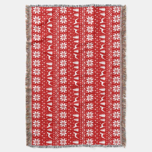 ウィペット犬シルエットクリスマス・ホリデーかわいい スローブランケット (正面縦)