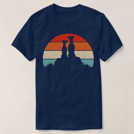 ウィペット犬1 Tシャツ (デザイン正面)
