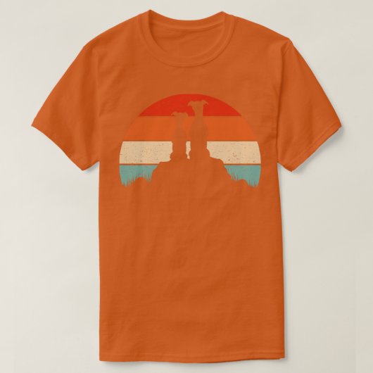 ウィペット犬1 Tシャツ (デザイン正面)