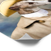 ウィペット紳士プリント ポスター (角)