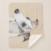 ウィペット絵画ズ – かわいいオリジナルドッグアート シェルパブランケット (正面)