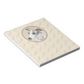 ウィペット絵画ズ – かわいいオリジナルドッグアート ノートパッド (アングル)