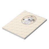 ウィペット絵画ズ – かわいいオリジナルドッグアート ノートパッド (回転)