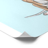 ウィペット言語プリント |ウィペットのキャンバス ポスター (角)