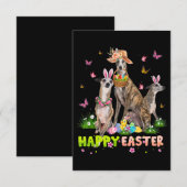 ウィペット イースターバニー 卵 イースター ギフト 子供 招待状 (正面/裏面)