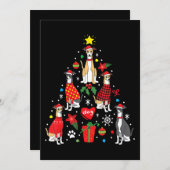 ウィペット クリスマス オーナメント ツリー 面白い 犬 ママ パパ (正面/裏面)