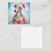 ウィペット クリスマス カード - 祭りのホリデー (正面/裏面)