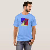 ウィペット/グレイハウンドイタリアンドッグシルエットRYBトリ Tシャツ (正面フル)