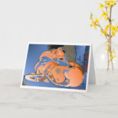 ウィペット・ハウンド（マディ） – カード (黄色い花)