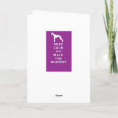 ウィペット 誕生日おめでとう カード (裏面)