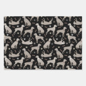 ウィマラナーの骨と前足 ラッピングペーパーシート (正面2)