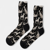 ウィマラナー・ボーンズとポーズブラック ソックス (左)