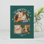 ウィミカルなクリスマス数々ののアーチフォトカード 案内状 (スタンド正面)