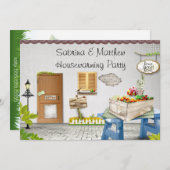 ウィミカルガーデン引っ越し祝いパーティーパーティの招待状 招待状 (正面/裏面)