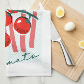 ウィミスカルのイタリアのトマト キッチンタオル (四つ折り)