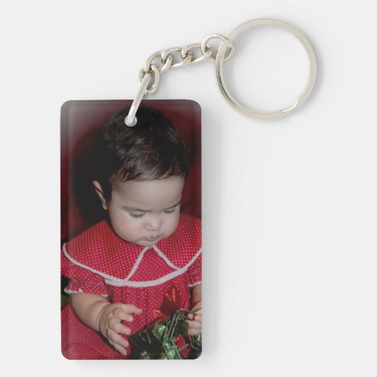 ウィミスティッククリスマス小妖精や小人足スノーフレークストッキング キーホルダー (裏面)