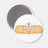 ウィムシクラバンドエイド包帯とナースハットかわいい マグネット (正面/裏面)