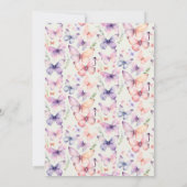 ウィムシクル「蝶の寿命」ブライダルシャワー 招待状 (裏面)