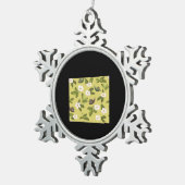 ウィムシゴスカタツムリクラシック スノーフレークピューターオーナメント (右)