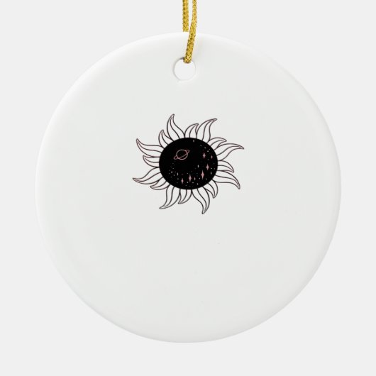 ウィムシゴスサン宇宙マウンテンズアンドサンセット セラミックオーナメント (正面)