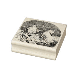 ウィムシフクロウとプシキャットセレナーデ ラバースタンプ