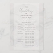 ウィムシモダンー・ドルフィン結婚式 プログラム (正面)