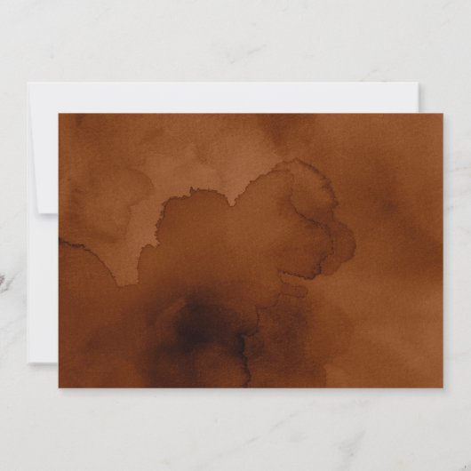 ウィムシーなウッドランドの動物男女兼用の赤ちゃんシャワー 招待状 (裏面)