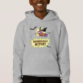 ウィムシーなキッズグレーフード付きスウェットシャツ (正面)