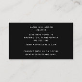 ウィムシーなギンガーブレッドと緑のクリスマス 名刺 (裏面)