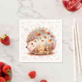 ウィムシーな荒野クリッター – ハリネズミ – スタンダードカクテルナプキン (インサイチュ)