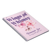 ウィムシーのスパイラルノートの翼 ノートブック (右側)