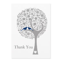 ウィムシーの木ネイビー青いロブバード結婚の感謝を感謝