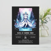 ウィムシーウォーターカラープリンセス誕生日 招待状 (スタンド正面)